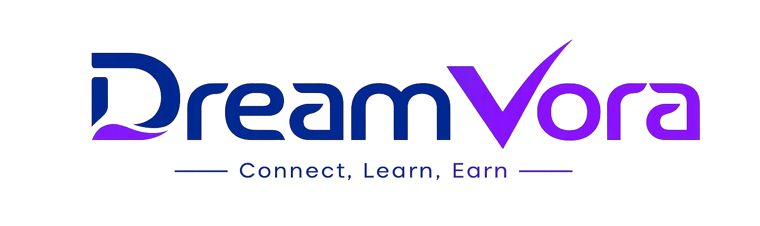 DreamVora Logo - Get Paid to Chat Online